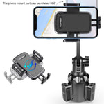 Cup Holder Phone Holder Adjustable Pole Car Cup Holder Phone Mount Cell Phone Cradle For Iphone Samsung And More Smart Phoneblack