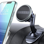 Ivoodi Magnetic Phone Holder For Car Strong Magnetic Phone Car Mount For Dashboard Magnet Car Cell Phone Holder Mount With Cable Clips Compatible With All Phone