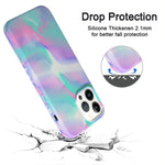 Darelim Compatible With Iphone 13 Pro Case For Women Silicone Ultra Slim Protective Phone Case With Soft Anti Scratch Microfiber Lining Colorful Watercolor Graffiti Tie Dye Purple Iphone 13 Pro Case