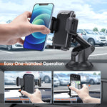 Phone Mount For Car Universal Car Phone Holder Mount With Hands Free Strength Suction Cup Long Arm Dashboard Windshield Phone Mount Compatible With Iphone 13 12 11 Pro Max Galaxy Note And More