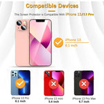 Jehoo Compatible With Iphone 13 Pro Screen Protector Iphone 13 Screen Protector Military Grade Shatterproof Protective Tempered Glass Protection Cover Case Friendly Ultra Tough Screen Protector Film 6 1 3 Pack 1