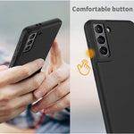 Easyacc Slim Case For Samsung Galaxy S21 5G 6 2 Matte Black Thin Tpu Phone Cases Finish Profile Soft Back Protective Cover