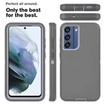 Jietwu Case For Galaxy S21 Fe Case Drop Shock Dust Protection Strong And Durable Heavy Duty Full Body Rugged For Samsung Galaxy S21 Fe Case Dark Gray