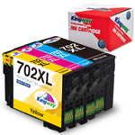 Ink Cartridge Replacement For 702Xl 702 T702Xl T702 Used For Workforce Pro Wf 3720 Wf 3733 Wf 3730 Printer1Bk 1C 1Y 1M 4 Pack