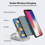 Lecone Fast Wireless Charger Fabric 10W 7 5W 5W Wireless Charging Stand Compatible With Iphone Se 2020 11 11 Pro 11 Pro Max Xs Max Xr Xs X 8 Galaxy S20 Note 20 S10 Plus
