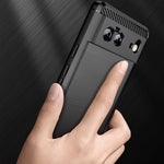 Jusy Design For Google Pixel 6 Case Anti Fingerprint Durable Light Shockproof Flexible Protective Phone Cases Cover For Pixel 6 Black