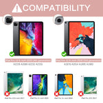 New Ipad Pro 12 9 Inch Case 2020 With Pencil Holder Premium Protective Case Trifold Stand Soft Tpu Back Smart Cover With Auto Sleep Wake For Ipad Pro 12