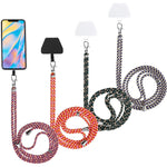 4 Pieces Universal Cell Phone Lanyards With Adjustable Detachable Nylon Neck Crossbody Lanyard