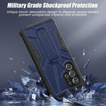 Maxdara Case For Galaxy S22 Ultra Case With Kickstand Rugged Dual Layer Military Grade Shockproof Protective Stand Case For Samsung Galaxy S22 Ultra 5G 2022 Navy Blue