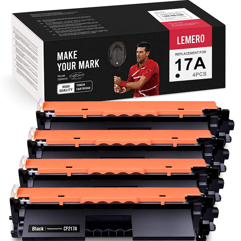 Compatible Toner Cartridge Replacement For Hp 17A Cf217A To Use With Laserjet Pro Mfp M103Fw M130Fn M130Nw M102W M102A M130A Black 4 Pack