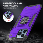 Lozop Compatible With Iphone 13 Pro Max Case Military Grade Shockproof Cover Protective Phone Case With Screen Protector For Iphone 13 Pro Max 6 7 Inch Purple