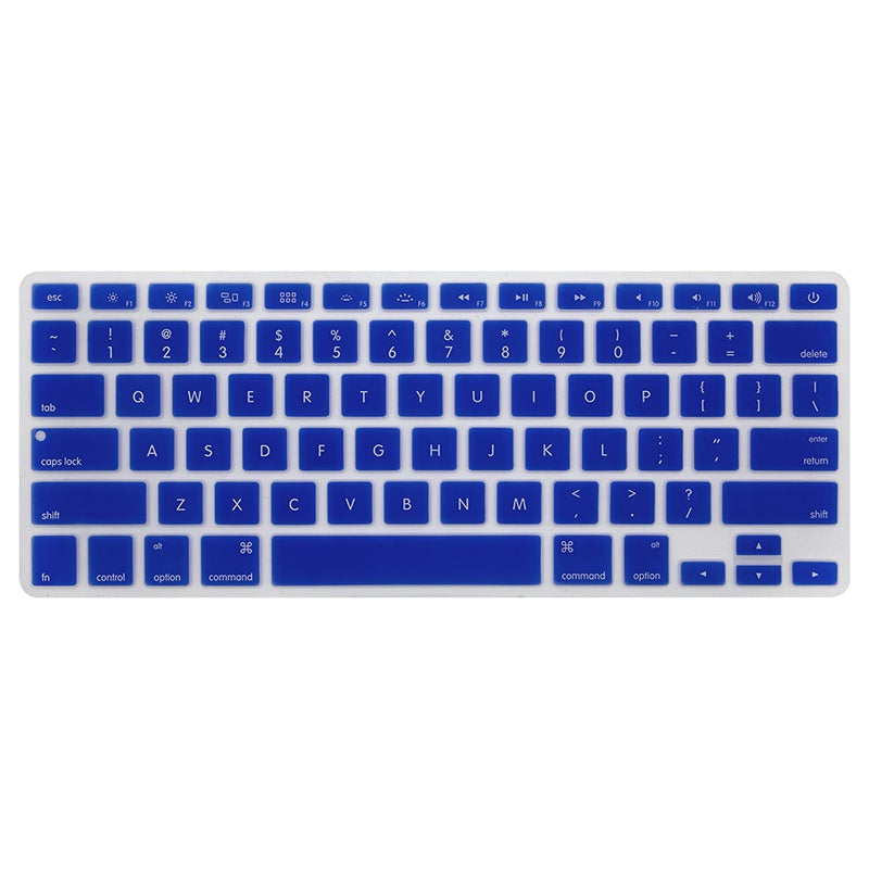 Colorful Silicone Protector Keyboard Cover Skin For Macbook Pro 13 Inch 15 Inch Air 13 Inch Keypad Dust Proof Membrane Dark Blue