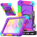 New Case For Samsung Galaxy Tab A 8 0 Case 2019 Sm T290 Sm T295 Full Body Protection Case With Built In Screen Protector Pen Holder 360 Rotating Hand Str