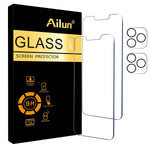 Ailun 2Pack Screen Protector Compatible For Iphone 13 Pro 6 1 Inch Display 2021 2 Pack Camera Lens Protector Tempered Glass Film 9H Hardness Hd And Privacy Screen Protector