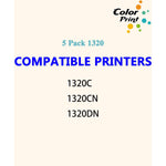 Colorprint Compatible 1320C Toner Cartridge Replacement For Dell 1320 Color Laser 1320Cn Black 310 9058 Ku052 Cyan 310 9060 Ku053 Yellow 310 9062 Ku054 Magenta