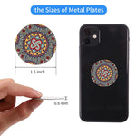 Mr Ylls Phone Metal Plate For Magnetic Mount With 3M Adhesive Stylish Pattern No Fade Color Car Cradle Less Universal Disc Replacement Sticker Flower1