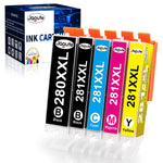280 Xxl Compatible Ink Cartridge Replacement For Canon Pgi 280Xxl Cli 281Xxl For Pixma Ts6120 Ts9120 Tr8520 Ts6220 Tr7520 Printer 5 Pack
