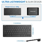 New Procase Lg G Pad 5 10 1 Inch Fhd Slim Case Navy Bundle With Black Slim Compact Portable Wireless Keyboard