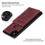 Jaorty For Pixel 4A 4G Wallet Case With Rfid Blocking Card Holder Soft Pu Leather Magnetic Buttons Portrait Stand With 6 Card Slots Flip Wrist Strap Case For Google Pixel 4A 4G 5 81 Inch Wine Red