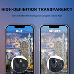 2 Pack Orzero Compatible For Iphone 13 Mini Iphone 13 Camera Lens Protector Premium Metal And Tempered Glass Hd Anti Scratch Full Coverage Bubble Free Lifetime Replacement Black