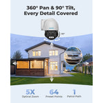 4K PoE Outdoor Security Cameras 5X Optical Zoom RLC-823A with RLC-842A (IK10 Vandal proof)