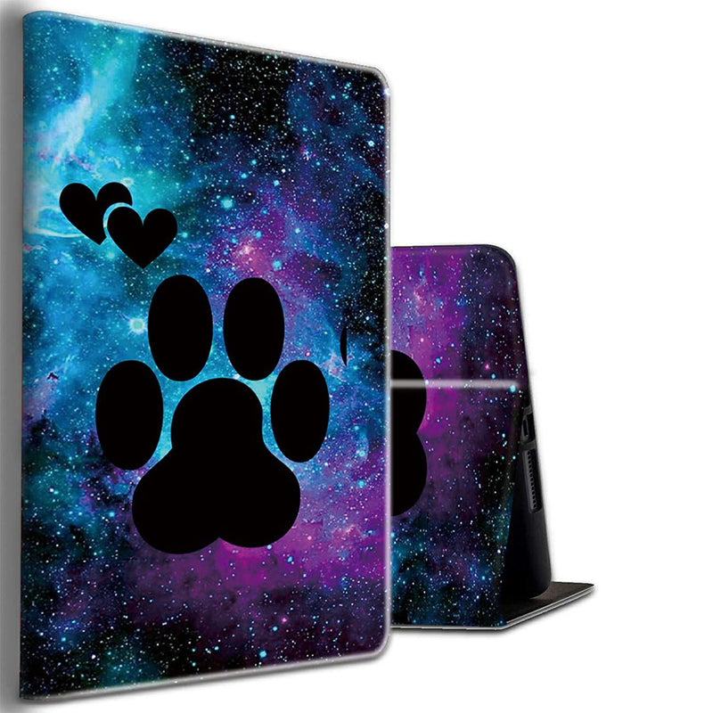 New Fire Hd 8 Tablet Case 8Th 7Th 6Th Generation 2018 2017 2016 Release Slim Folding Stand Galaxy Dog Paw Cover With Auto Wake Sleep For Amazon Fire