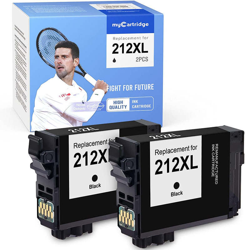Ink Cartridge Replacement For Epson 212Xl 212 Xl T212Xl T212Xl120 Work For Wf 2830 Wf 2850 Printer 2 Black