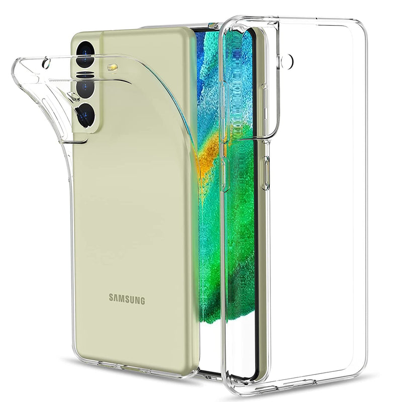 Lesanm For Samsung Galaxy S21 Fe Crystal Clear Cover Thin Slim Flexible Tpu Rubber Soft Silicone Protective Phone Case Cover For Samsung Galaxy S21 Fe
