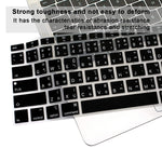 Thai Language Silicone Keyboard Cover Skin For Macbook Air 13 With Retina Display And Touch Id 2020 2019 2018 Model A1932 Keyboard Protector Skin Us Versions Black