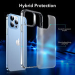 Esr Hybrid Case Compatible With Iphone 13 Pro Case Scratch Resistant Back Grippy Protective Frames Classic Series Frosted Clear