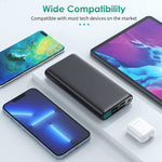 Portable Charger 38800Mah Lcd Display Power Bank 4 Usb Outputs Battery Pack Backup Dual Input Usb C Phone Charging Compatible With Iphone 13 Pro Max 13 Mini 12 Android Samsung Galaxy Pixel Nexus Ipad