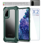 New Galaxy S20 Case Slim Carbon Fiber Shockproof Protective Cover With Sc