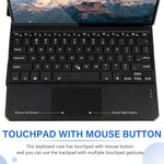 New Keyboard Case With Touchpad Backlit Compatible With Surface Pro X 13 Inch Case With Detachable Bluetooth Keyboard Us Layout And Trackpad For Surface
