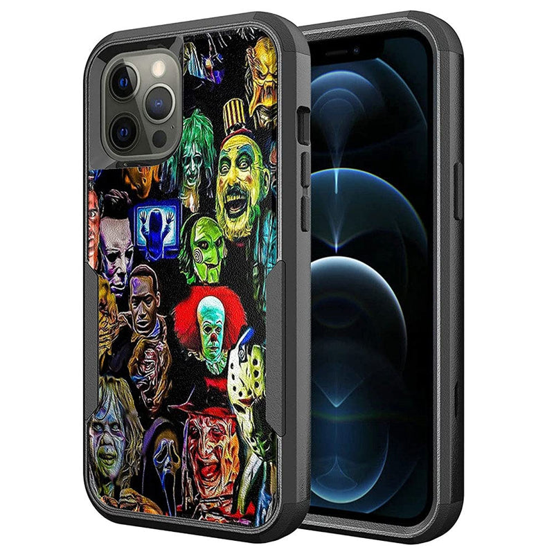 La Belle Case Horror Movie Characters Case Compatible For Iphone 13 Pro Max 6 7 Inch 2021 Rugged Impact Hard Rubber Hybrid Shockproof Protective Cover Case