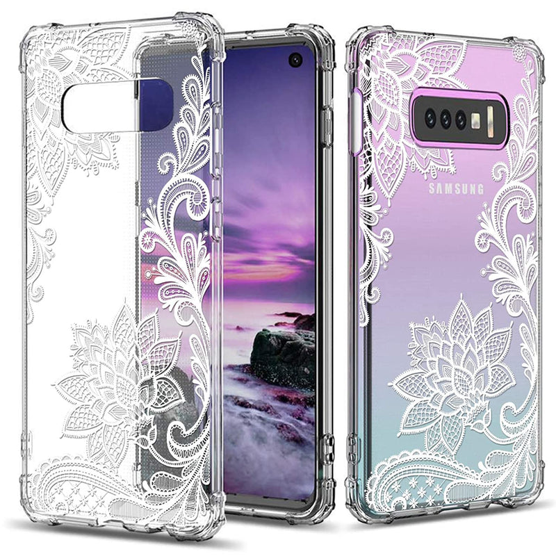 Floral Clear Case For Galaxy S10E For Women Girls Pretty Phone Case For Samsung Galaxy S10E Flower Design Transparent Slim Soft Drop Proof Tpu Bumper Cushion Silicone Cover Shell Fl S
