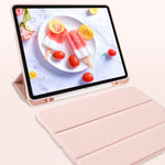 New Ipad Pro 12 9 Inch Case 2020 With Pencil Holder Premium Protective Case Trifold Stand Soft Tpu Back Smart Cover With Auto Sleep Wake For Ipad Pro 12