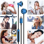 Cooya Usb C Headphones For Pixel 6 Pro Usb Type C Wired Earbuds With Mic Volume Control Metal Shell Hifi Stereo In Ear Earphones For Ipad Mini 6Th Samsung S22 S21 S20 Fe Note 20 Ultra Galaxy Z Flip 3