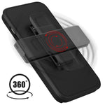 Cbus Wireless Heavy Duty Phone Case With Holster Belt Clip For Iphone 13 Pro Max Black