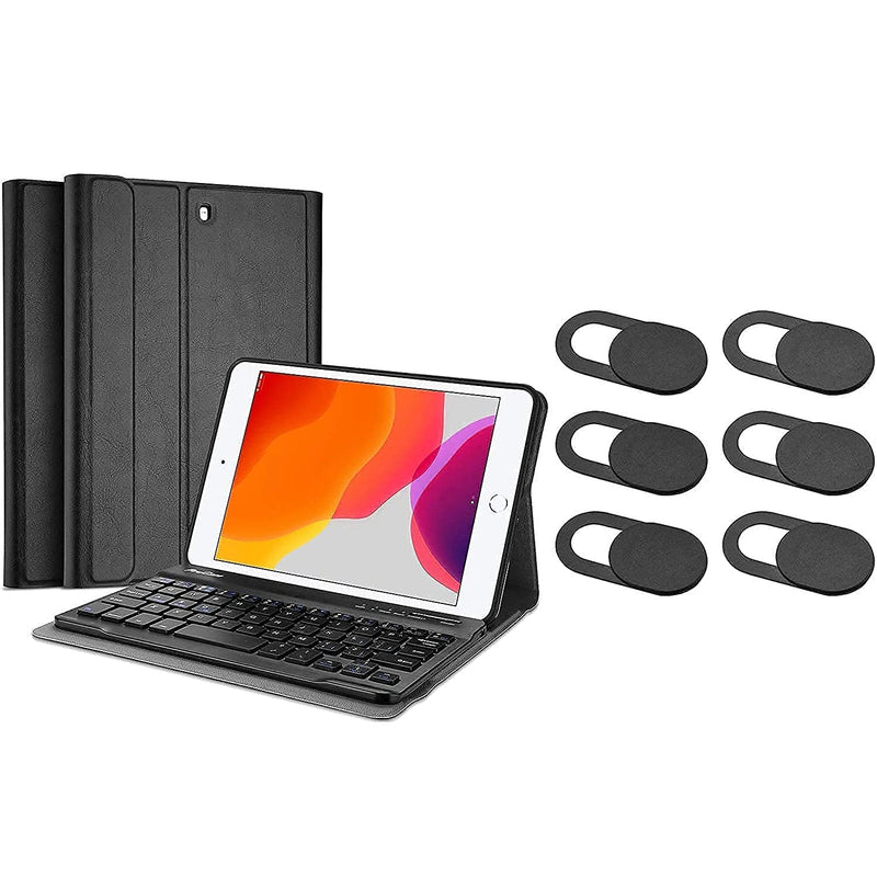 New Procase Ipad Mini Keyboard Case For 7 9 Inch Ipad Mini 5 2019 Mini 4 Mini 1 2 3 Black Bundle With 6 Pack Black Ultra Thin Webcam Cover Slide For