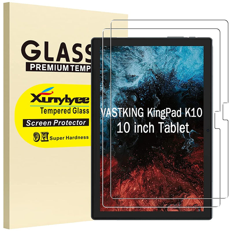 New 2 Pack Screen Protector Compatible With Vastking Kingpad K10 10 Inch Tablet Tempered Glass Film For Vastking Kingpad K10 K10 Pro Anti Scratch Easy