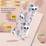 Loqupe Cute Clear Crystal Case For Samsung Galaxy S22 Plus 5G 6 6 Inch 2022 Released Shockproof Series Hard Pc Tpu Bumper Protective Cover For Women Skull