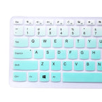 Silicone Keyboard Cover Skin For Lenovo Yoga 710 14 Yoga 710 15 6 15 Flex 4 14 Ideapad 110 14 Ideapad 310S 14 Ideapad 510S 14 Laptop Ombre Mint Green