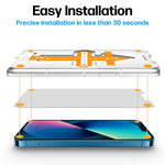 Power Theory Screen Protector For Iphone 13 Mini 2 Pack With Easy Install Kit Premium Tempered Glass