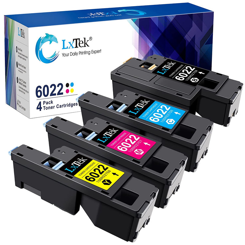 Toner Cartridge Replacement For Xerox Workcentre 6027 6025 Phaser 6022 6020 1 Black 106R02759 1 Cyan 106R02756 1 Magenta 106R02757 1 Yellow 106R02758 4 Pack