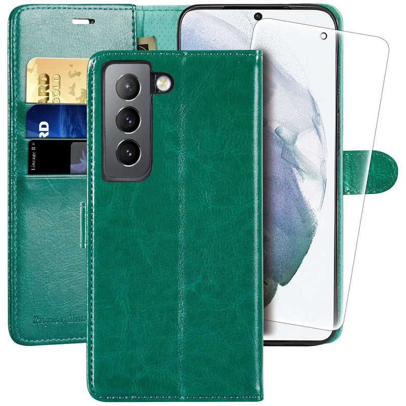 Galaxy S22 5G Wallet Case 6 1 Inch Monasay Included Screen Protectorrfid Blocking Flip Folio Leather Cell Phone Cover With Credit Card Holder For Samsung Galaxy S22 5G