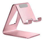 Aluminum Cell Phone Stand Aoviho Phone Holder For Desk Desktop Phone Cradle Dock For Iphone 12 Pro 13 11 X Xs Max 8 7 6 6S Plus Se 5 Samsung Huawei Ipad Mini Tablet All Smart Phones Rose Gold