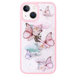 Mundulea Compatible With Iphone 13 Pro Max Case Butterfly Clear Bling Women Girl Cute Soft Tpu Fashion Cover For Iphone 13 Pro Max Butterfly Pink