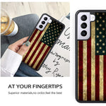 Lsl Compatible With Samsung Galaxy S22 Case Old American Flag For Men Boys Soft Black Tpu Hard Shockproof Anti Scratch Case Cover For Samsung S22 5G 2022