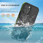 Gustave Iphone 12 Pro Max Waterproof Case Support Wireless Charging Waterproof Shockproof Dirt Proof Full Body Rugged Cover With Built In Screen Protector For Iphone 12 Pro Max 6 7 Inch Black