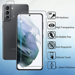 4 Pack For Samsung Galaxy S21 5G Screen Protector 2 Pack Camera Lens Protector2 Packfor Samsung Galaxy S21 5G Tempered Glass Hd Clear Tempered Glass Screen Protector Easy Installation Anti Scratch Bubble Free